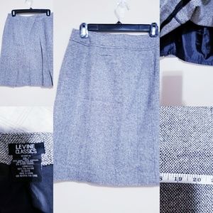 Larry Levine Classics size 10 wool skirt